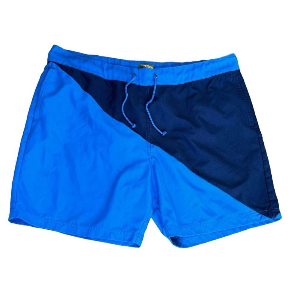 Bass Pro Shops Lined Blue Swim Trunks Drawstring Bathing Suit. XL.